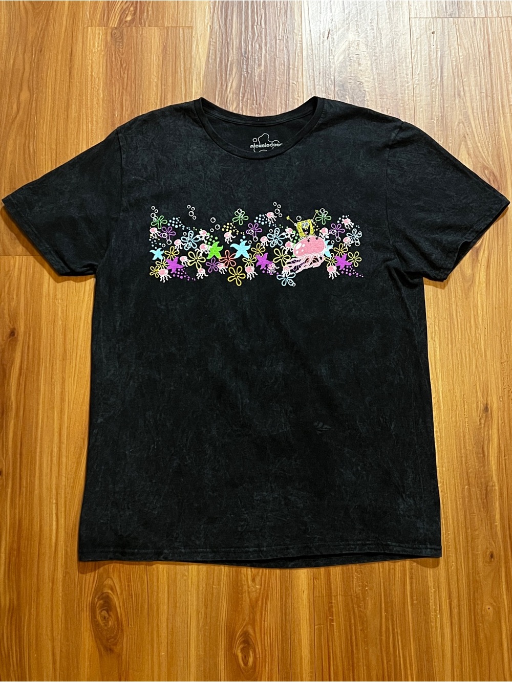 Nickelodeon Sponge Bob SquarePants T shirt Large Black